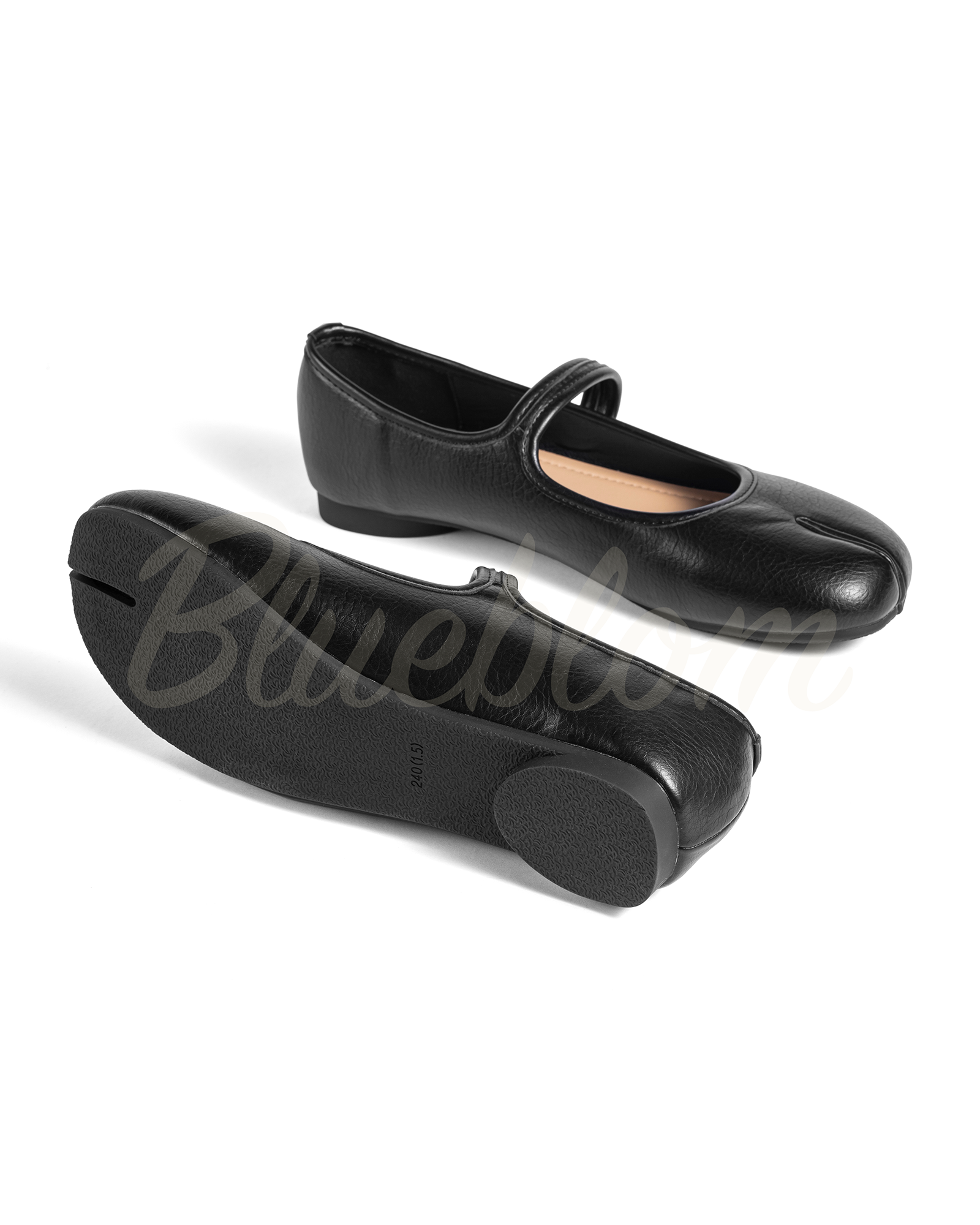 Black Round Toe Mary-Janes