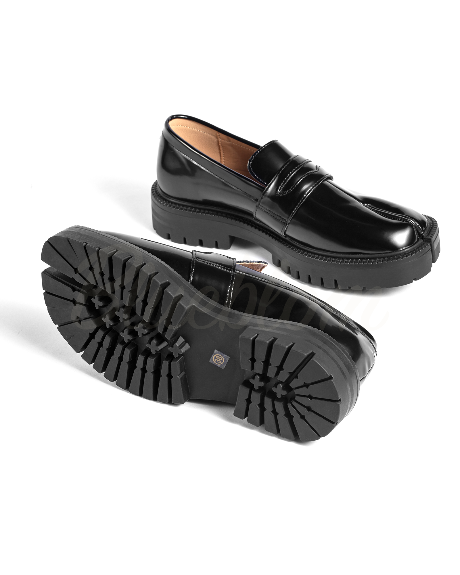Thick Heel Tabi Loafers