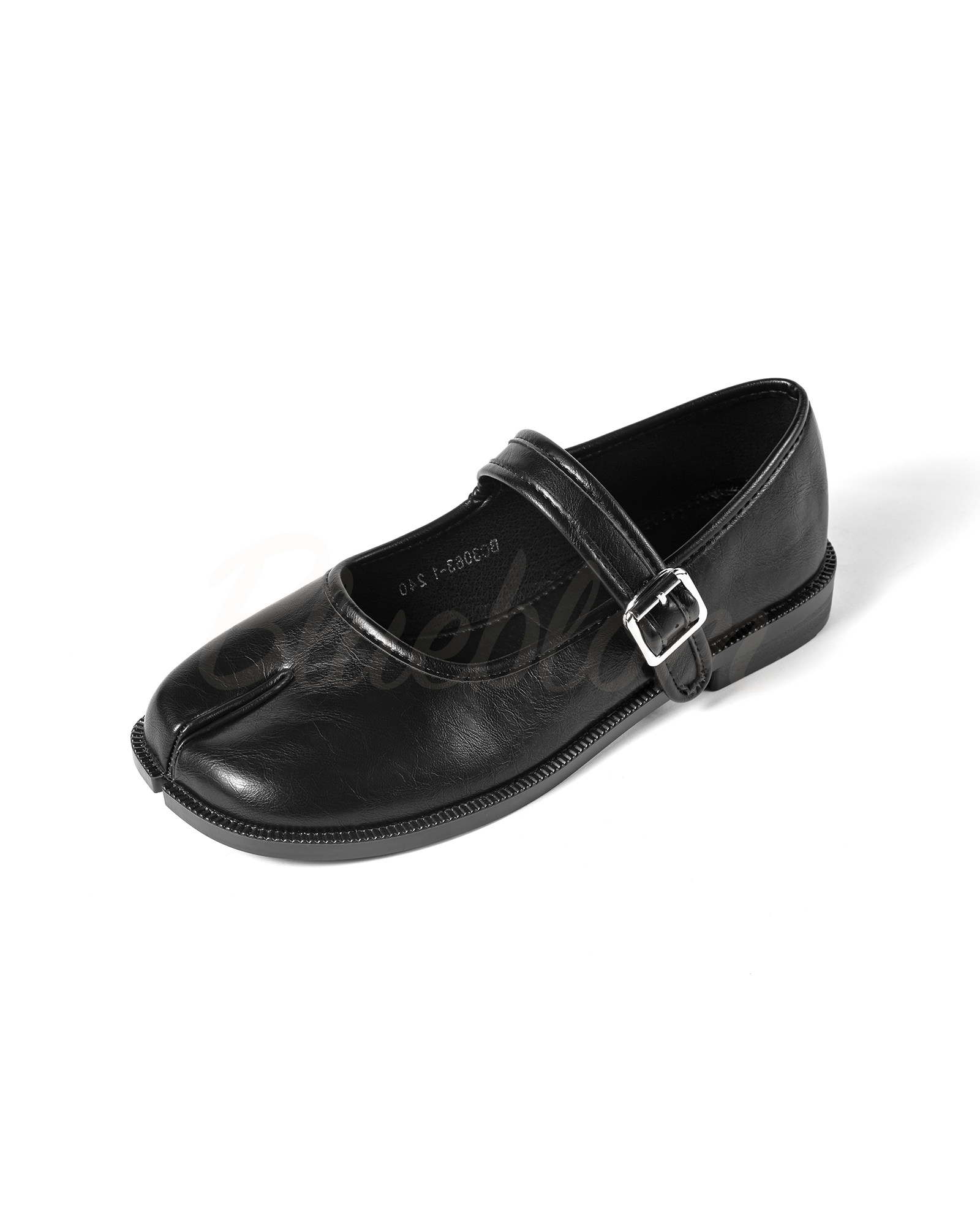 Black Adjustable Strap Tabi Mary Janes