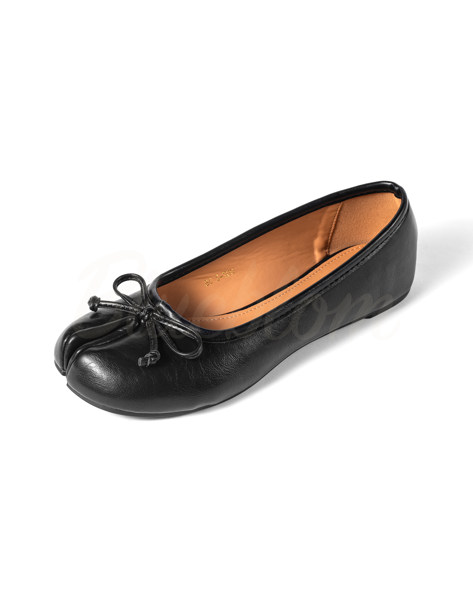 Black bowknot tabi shoes