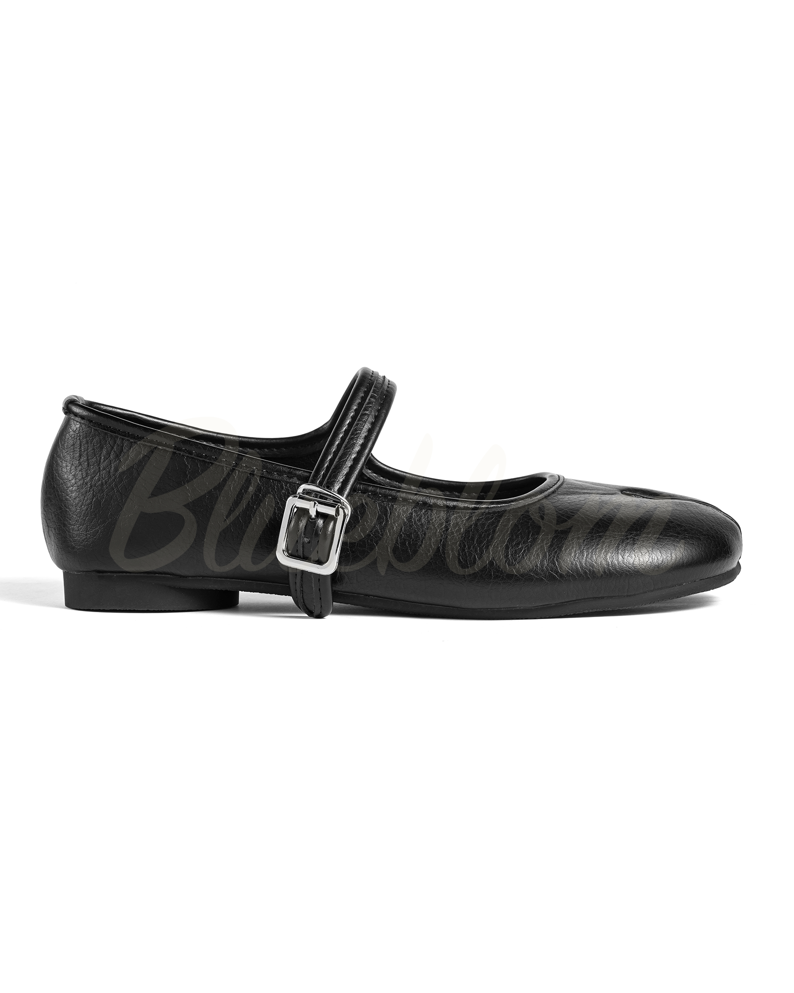Black Round Toe Mary-Janes