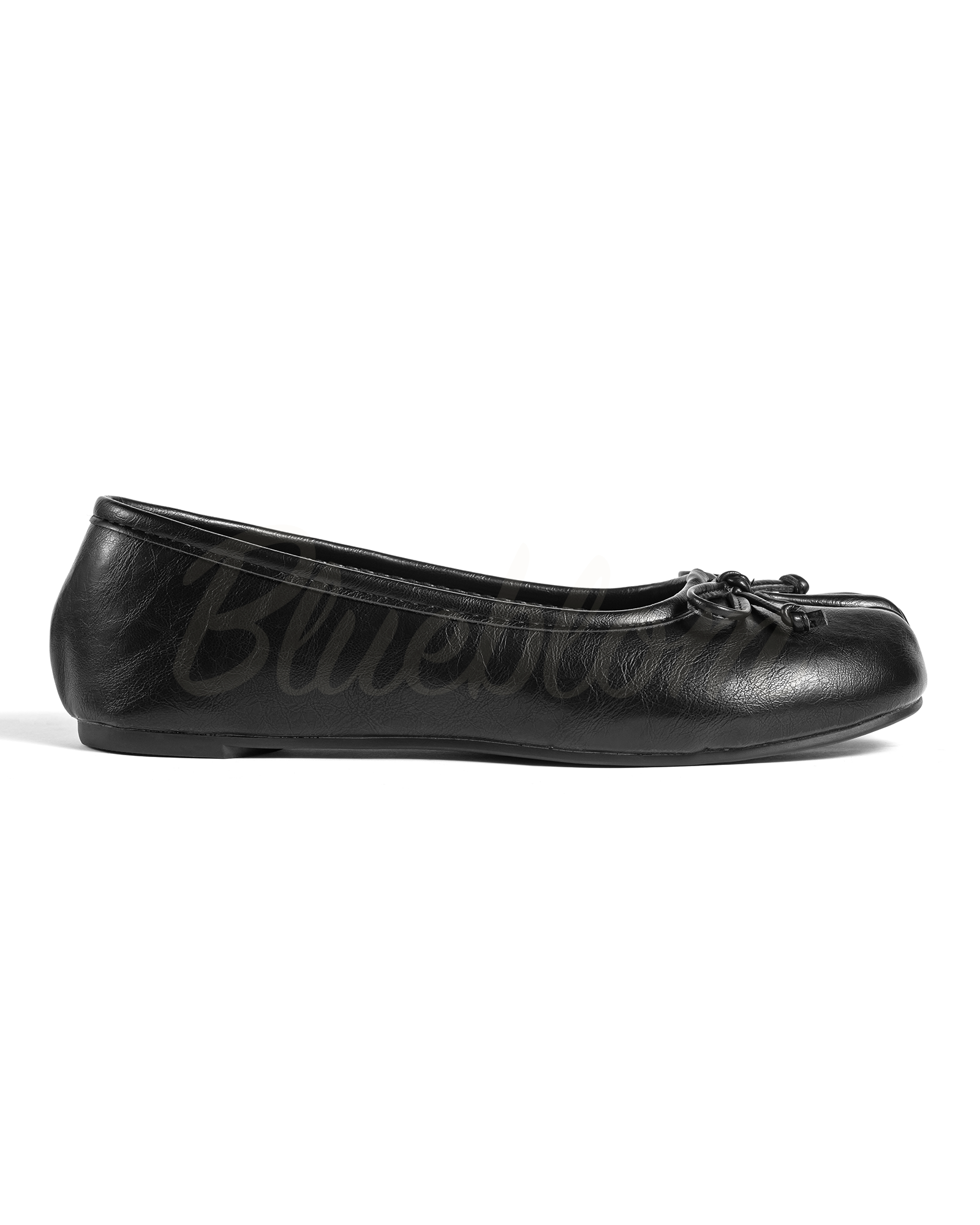 Black bowknot tabi shoes