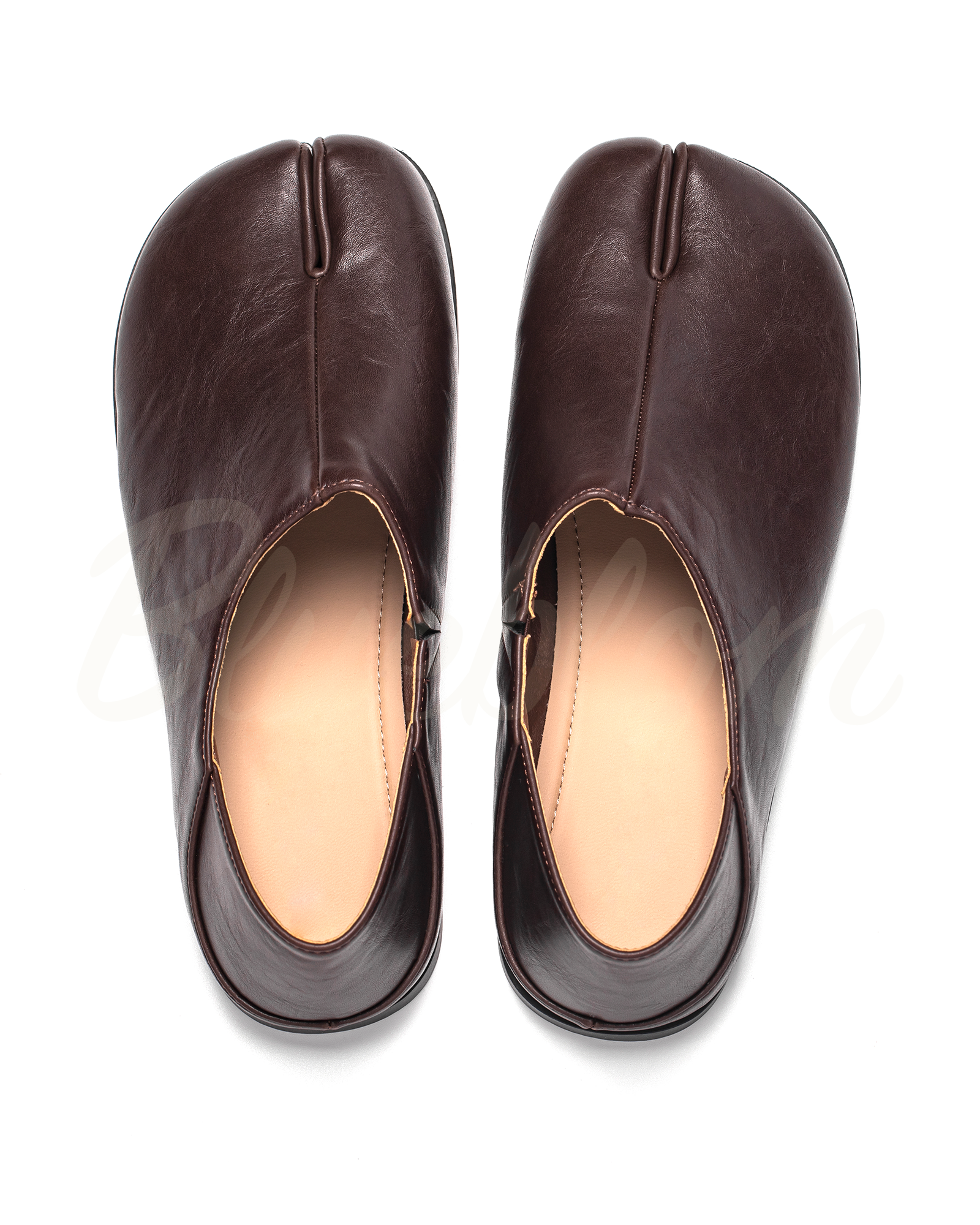 Brown Simple Tabi Shoes