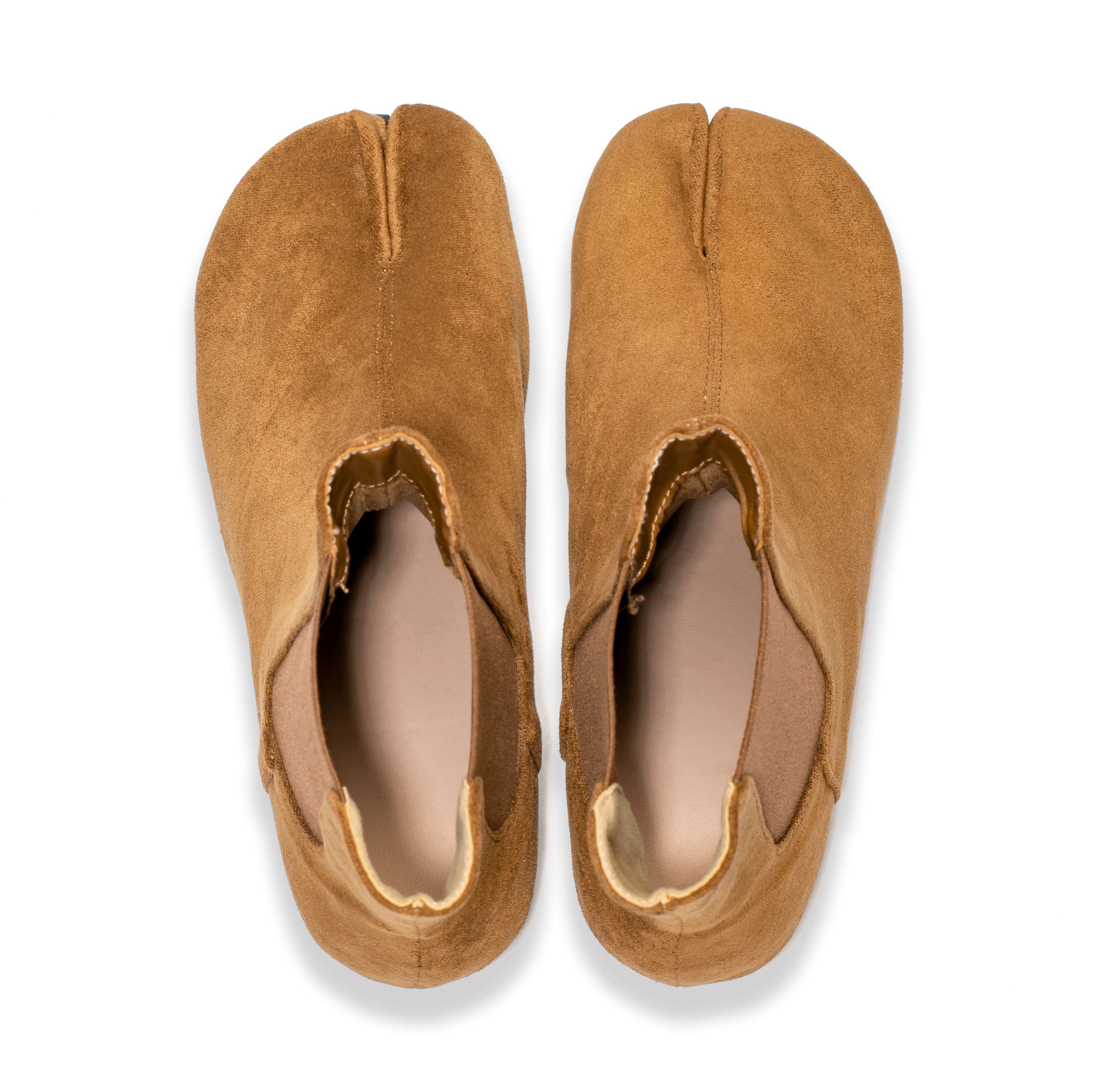 Brown Suede Chelsea Ankle TabiBoots