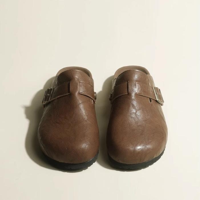 Boston Oiled Leather Footbed Clogs