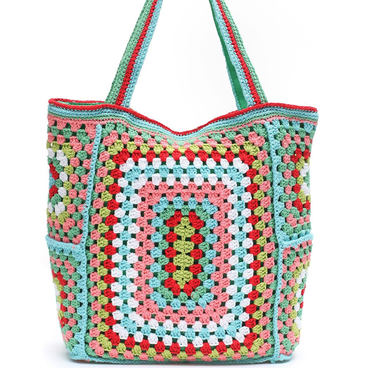 Cotton Crochet Beach Tote Bag