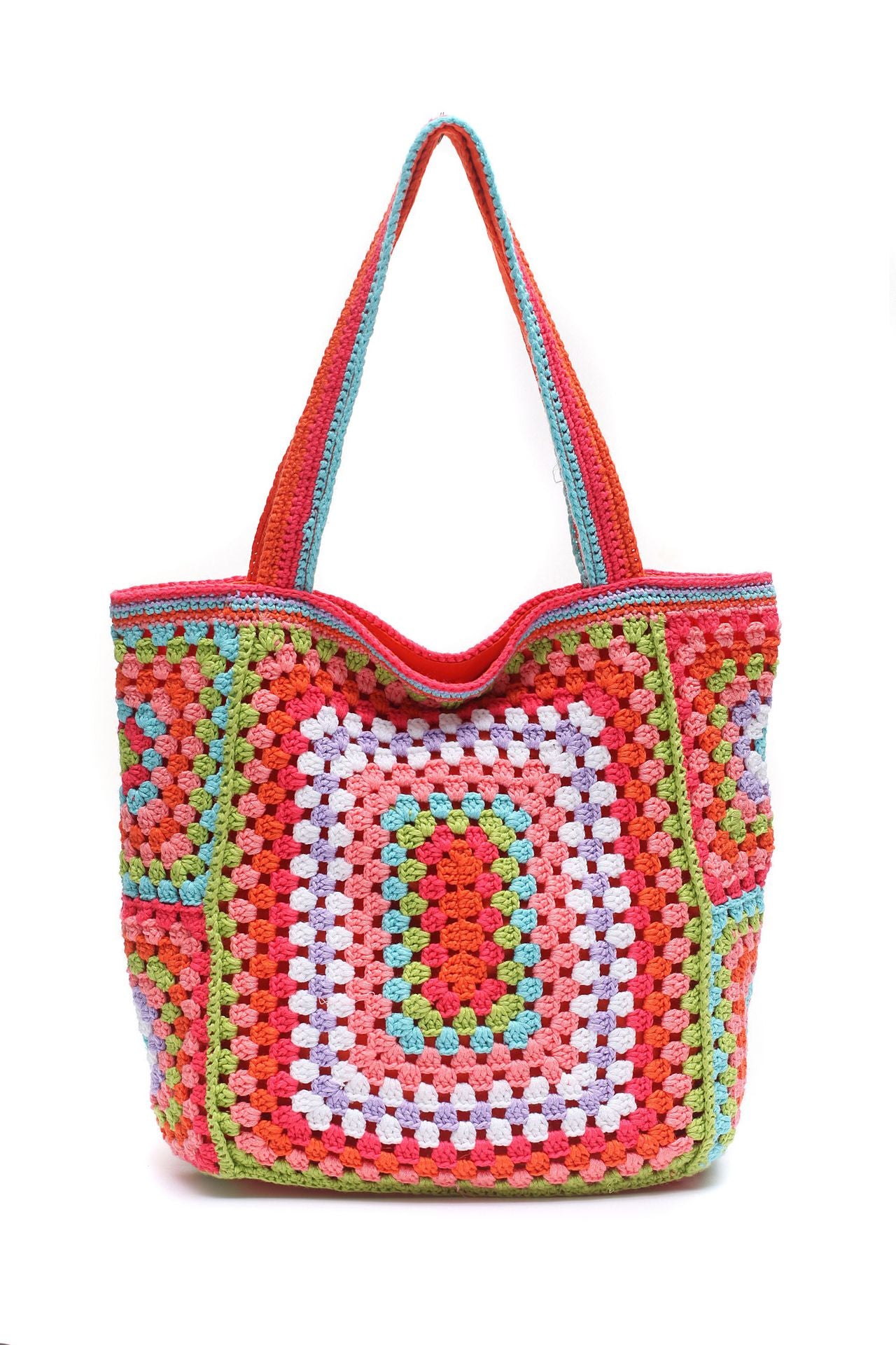 Cotton Crochet Beach Tote Bag