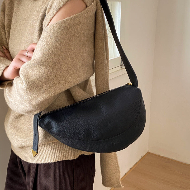 Crossbody PU Leather Crescent Koala Sling Bag