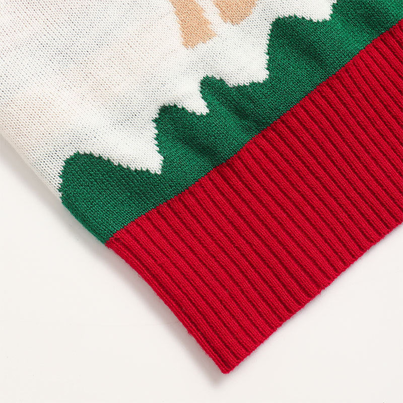 Xmas Tree & Reindeer Holiday Christmas Sweater