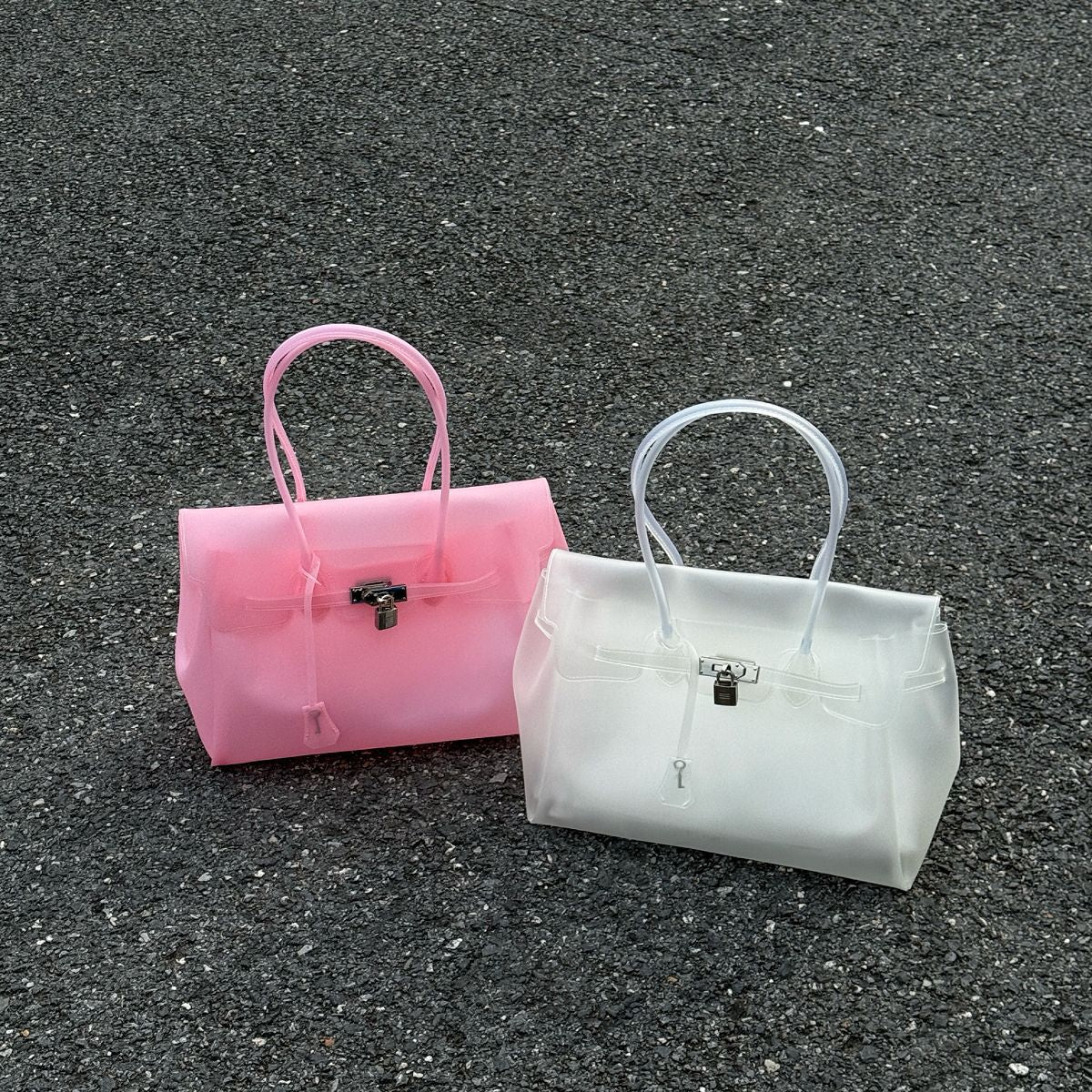 Candy Color Jelly Firkin Tote bag