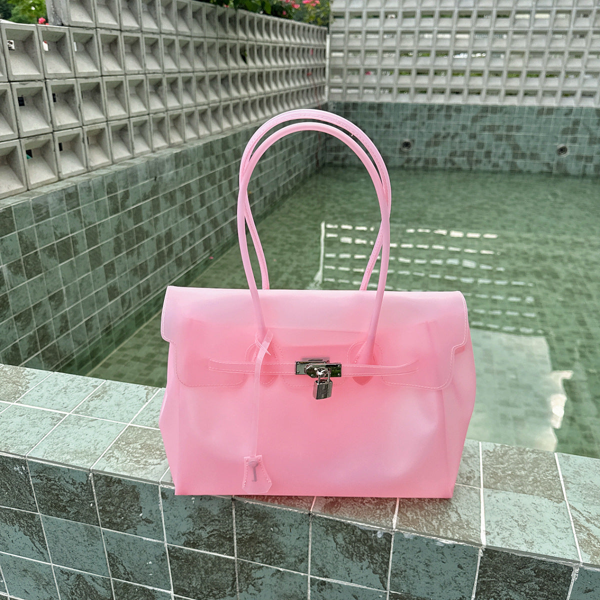 Candy Color Jelly Firkin Tote bag