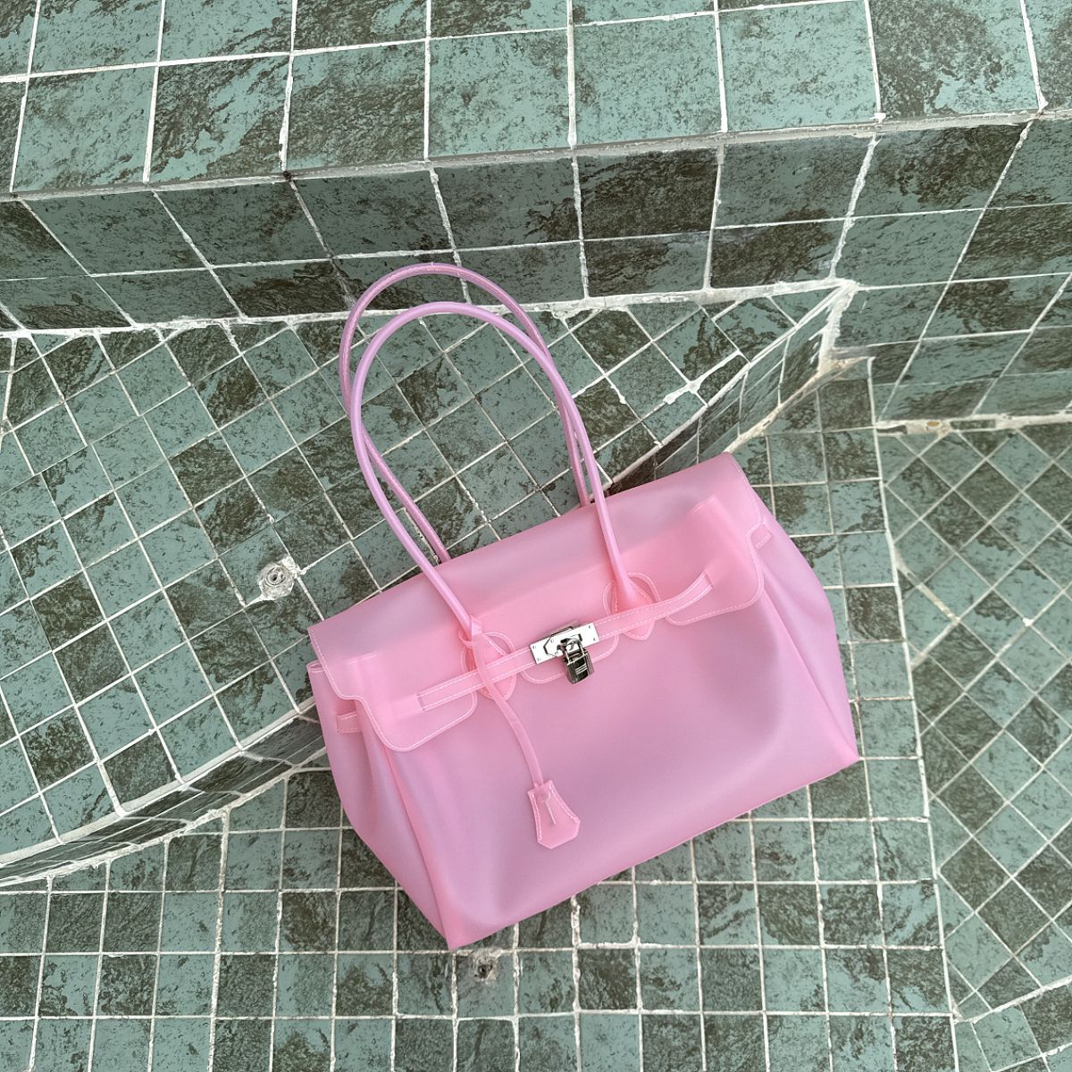 Candy Color Jelly Firkin Tote bag