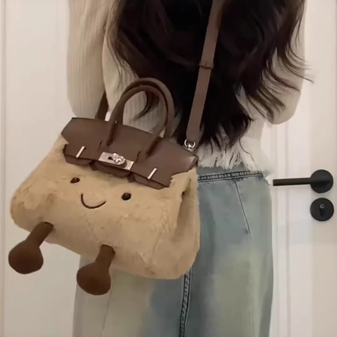 Jellykin Plush Smiley Face Crossbody Bag