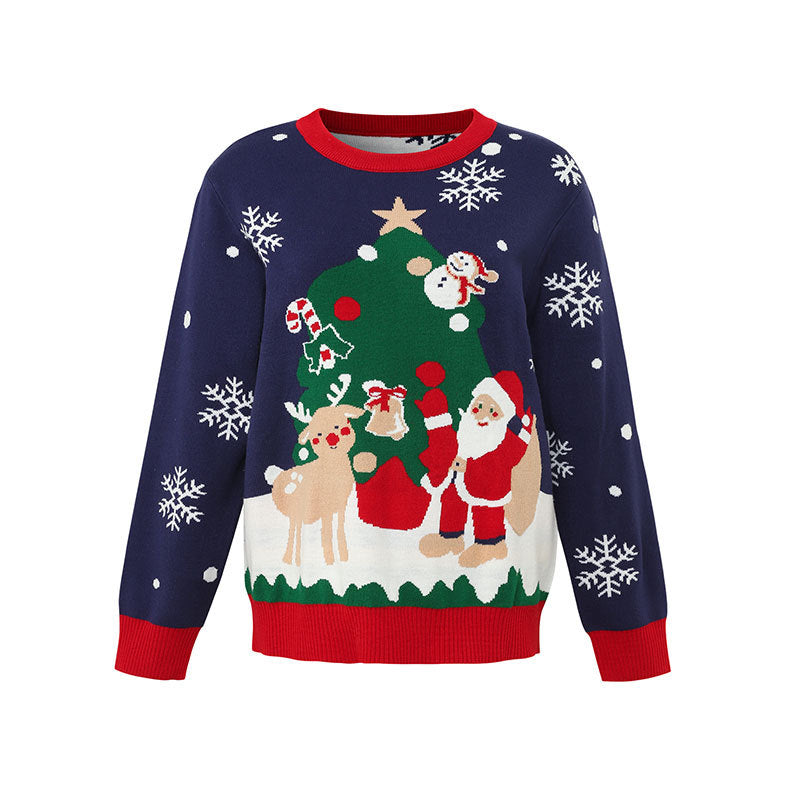 Xmas Tree & Reindeer Holiday Christmas Sweater
