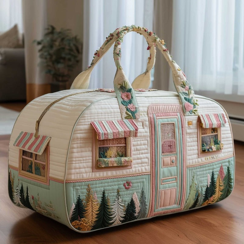 Hippie Van Quilted Duffle Bag