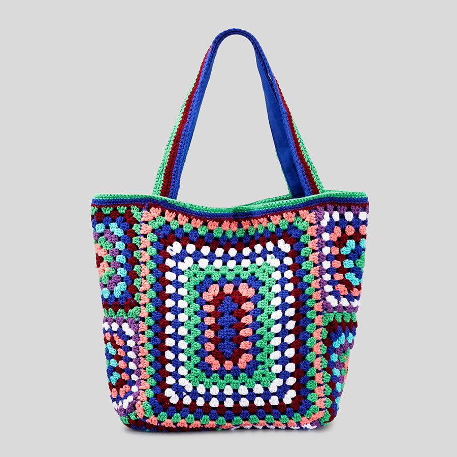 Cotton Crochet Beach Tote Bag