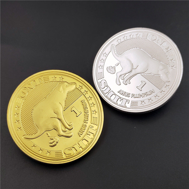 Dog Shit Coin 5-Pack Lucky Gold Coin