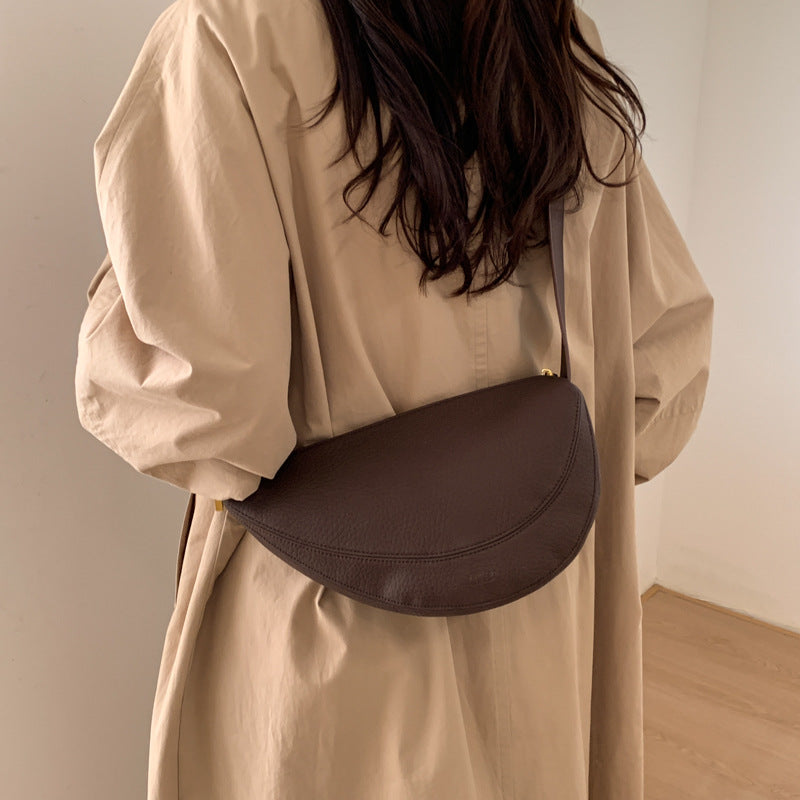 Crossbody PU Leather Crescent Koala Sling Bag