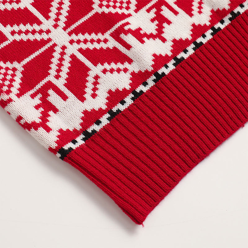 Red Reindeer - Heart Christmas Sweater