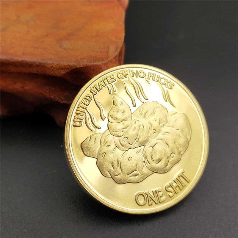 Dog Shit Coin 5-Pack Lucky Gold Coin
