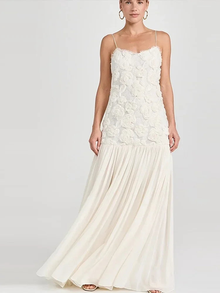 chic jacquard white Boho dress