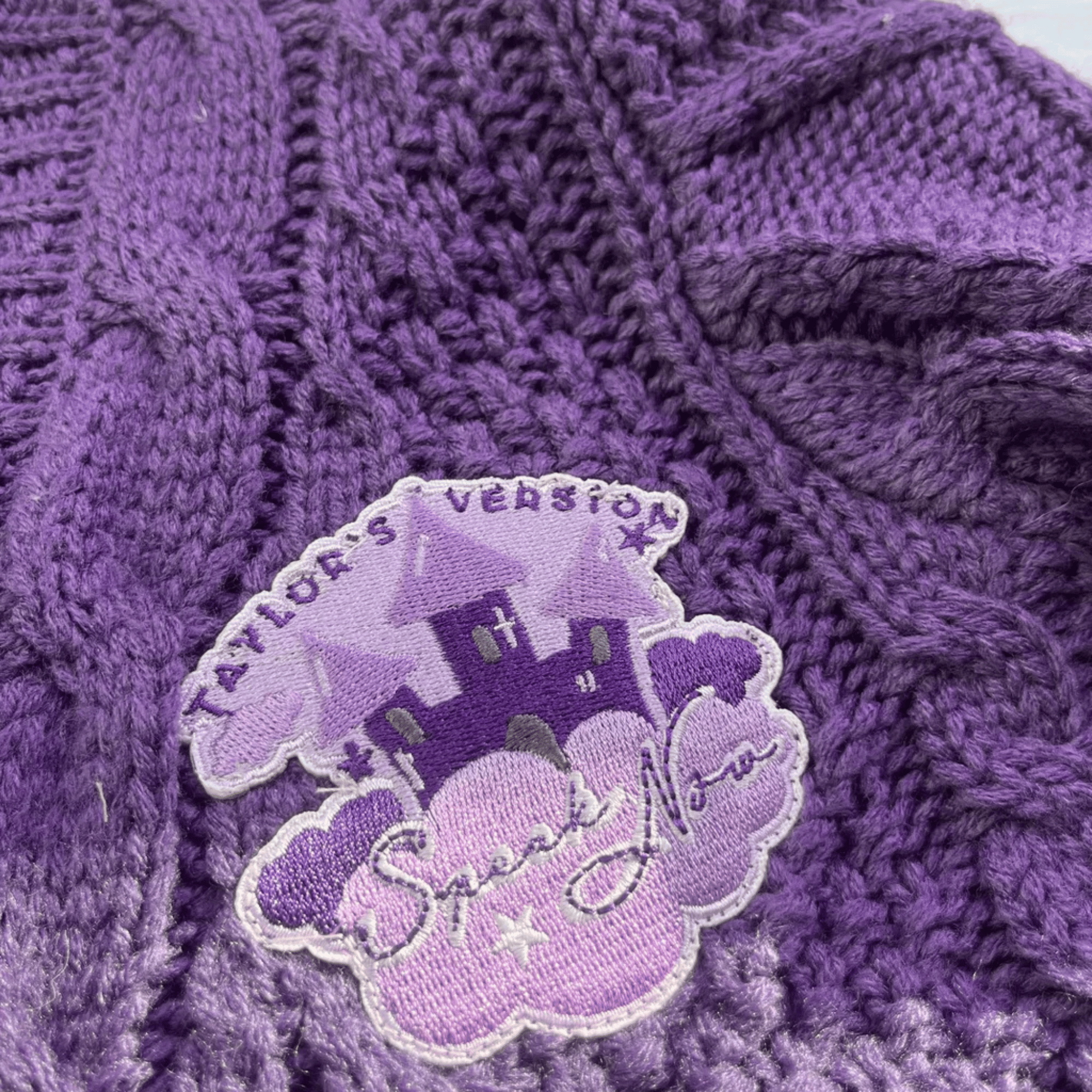 Speak Now Baby Cardigan Taylors Version, Purple Knit Sweater