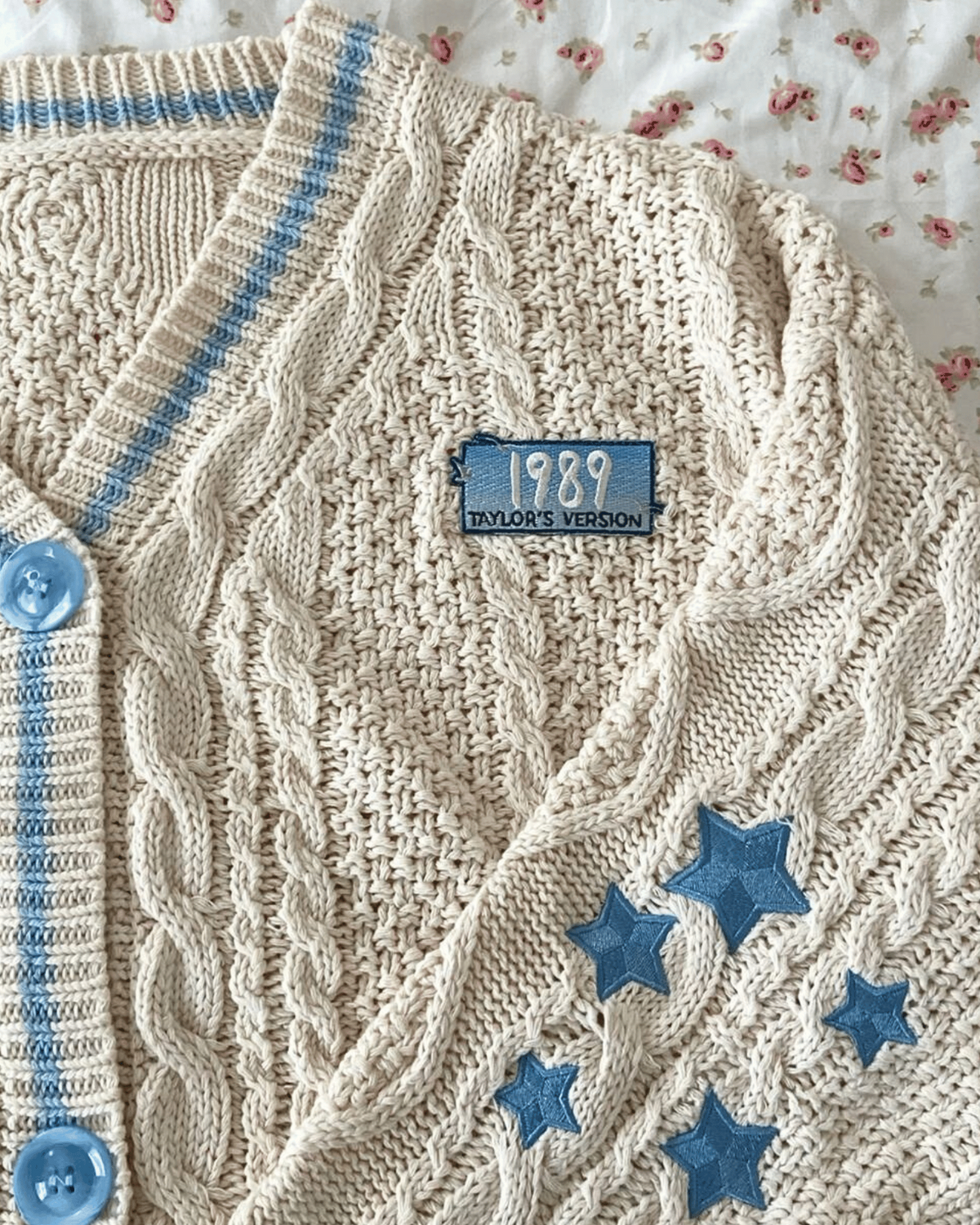 1989 Taylors Version Cardigan, Beige Cardigan Sweater