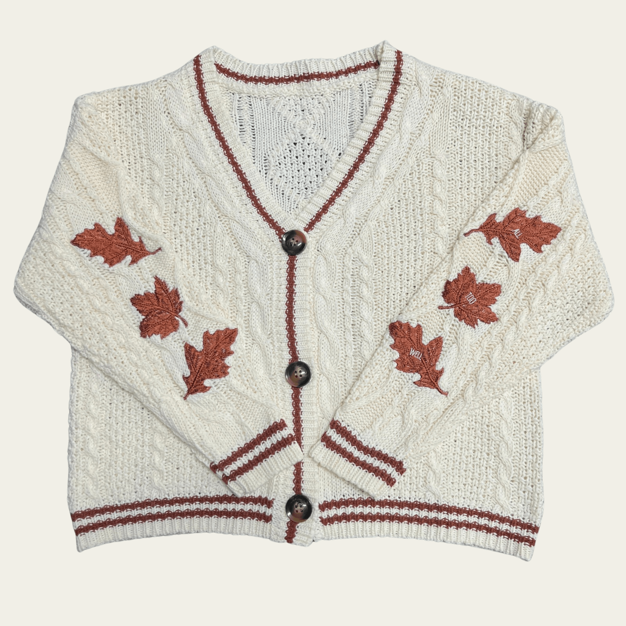 Maple Leaf All Too Well Taylors Version Autumn Cardigan