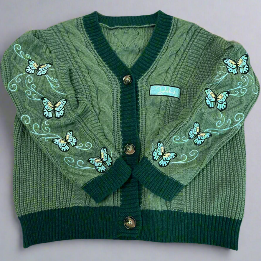 Debut Taylors Version Cardigan, Butterfly Cardigan Sweater