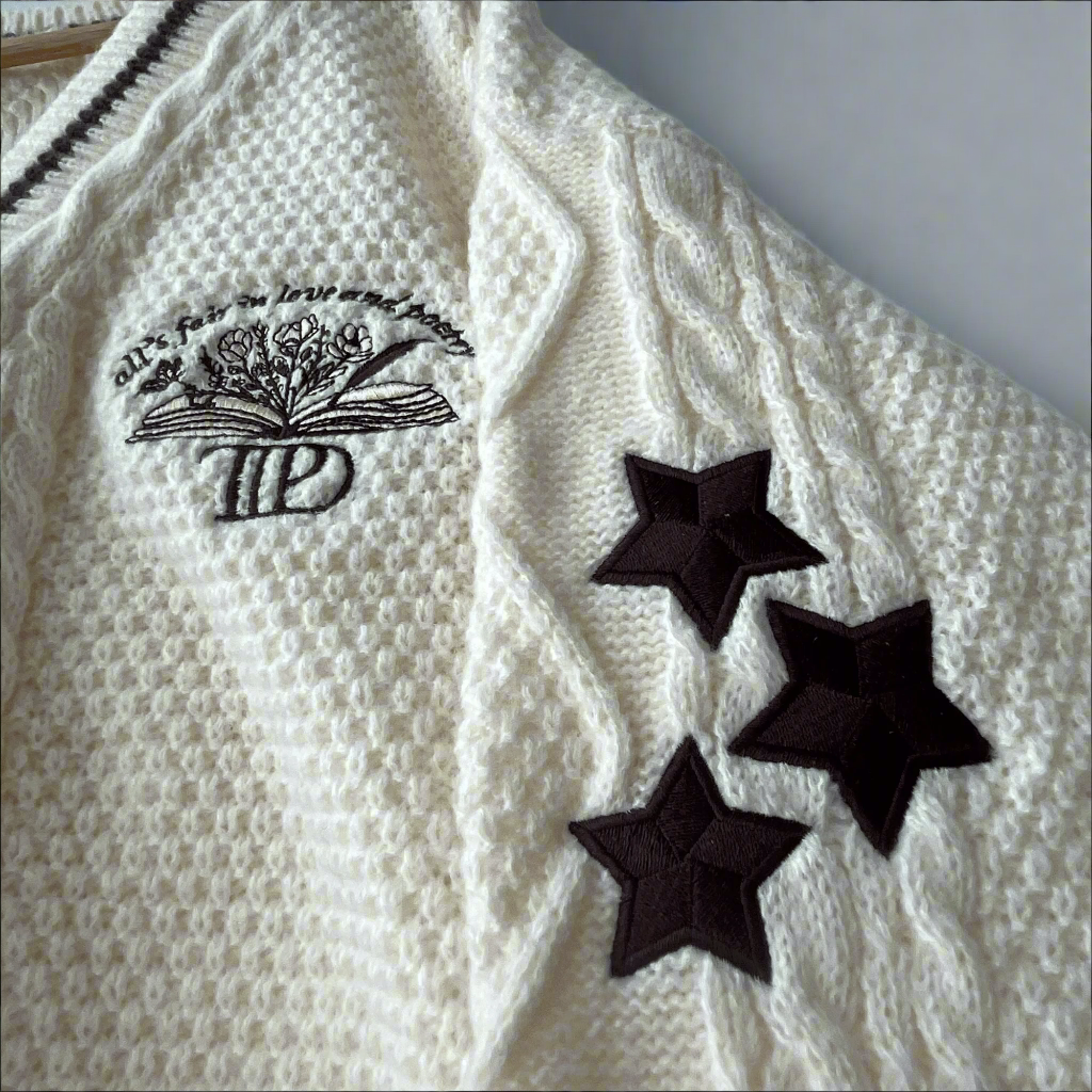 Tortured Poets Department Beige Cardigan - All's Fair In Love And Poetry Cardigan