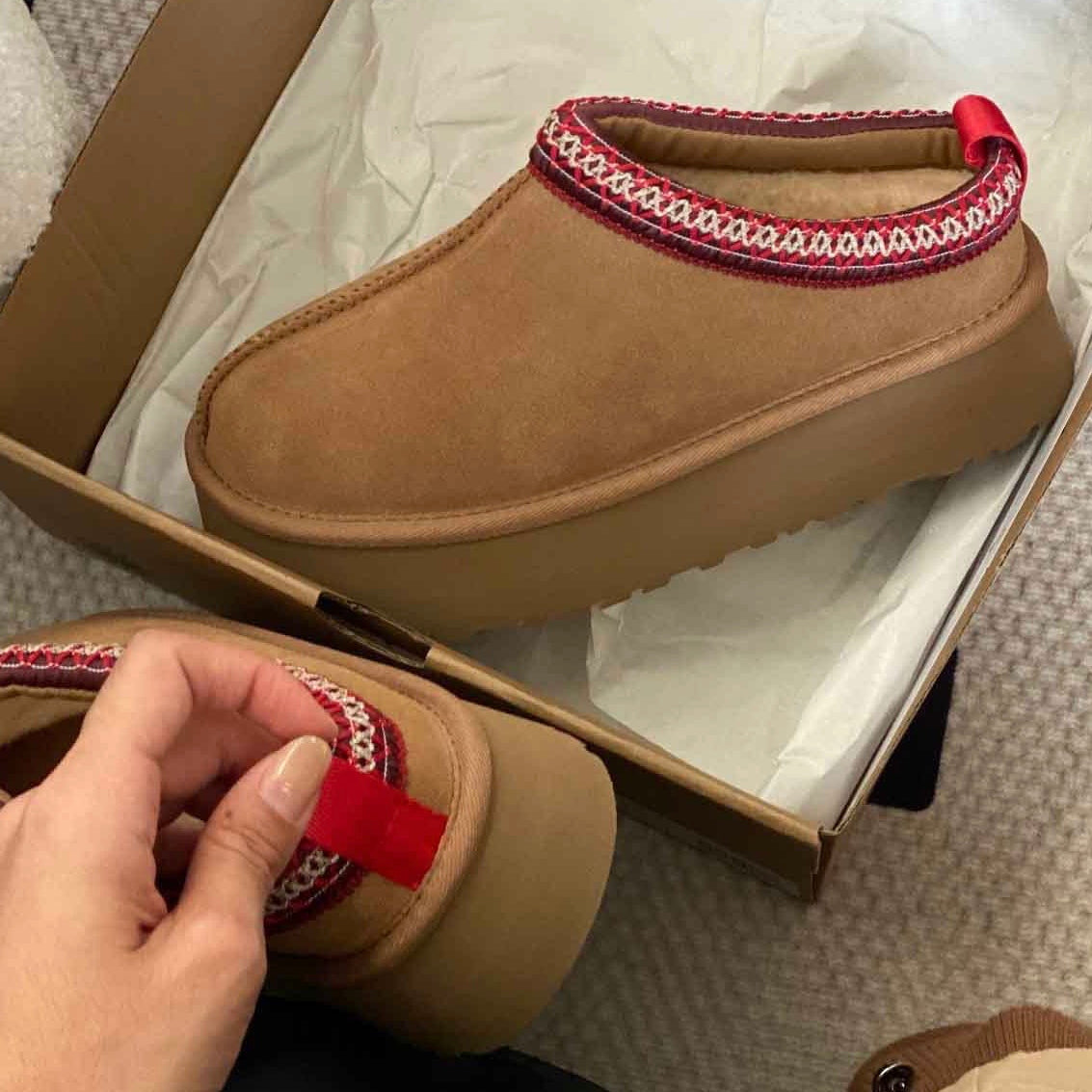 Brown Tasman Slipper Sheepskin Clogs