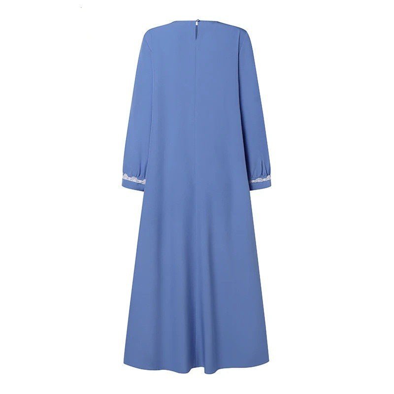 Casual Abaya With Lace Detailing dress kaftan dress modest dress