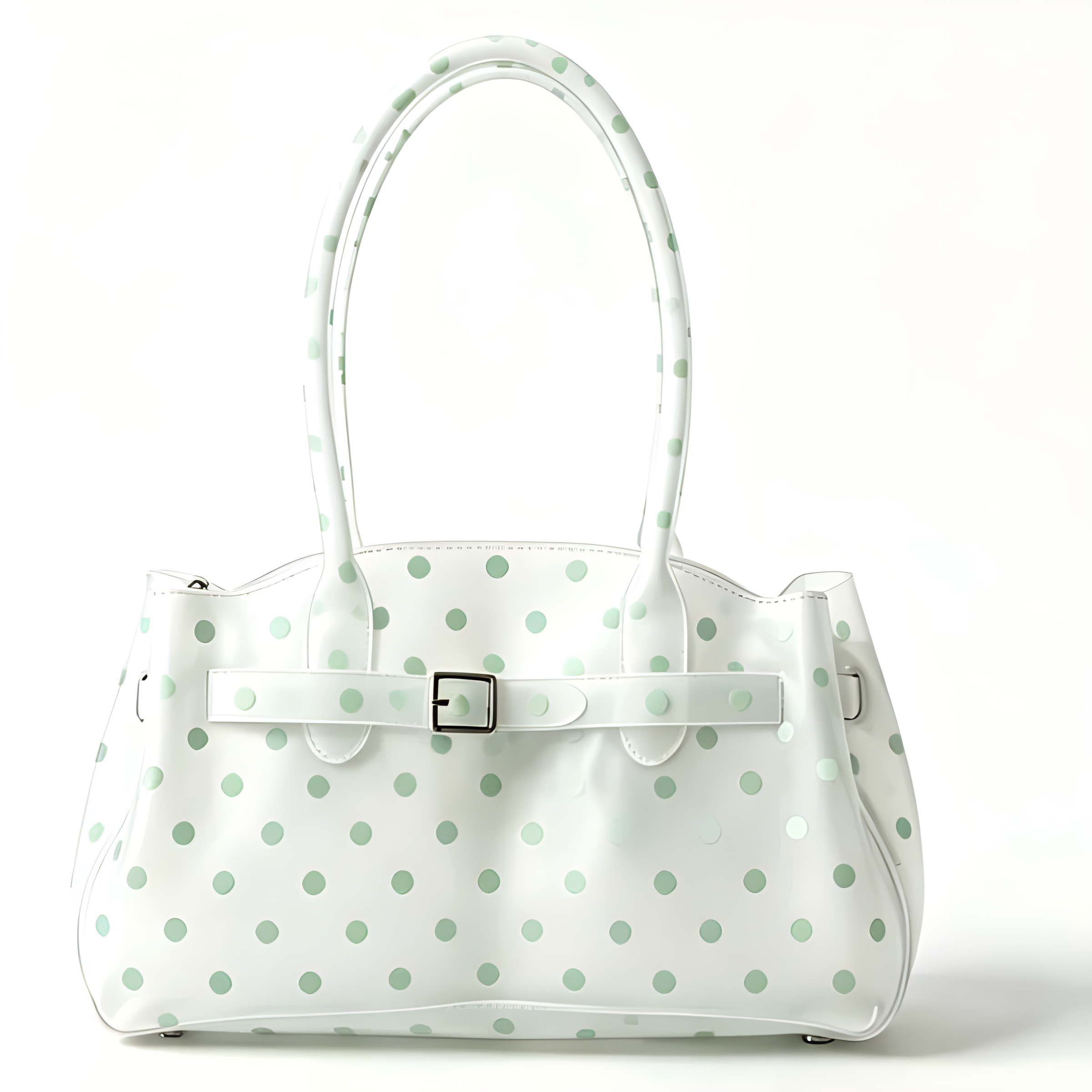 White Polka Dot Horizontal Candy Color Jelly firkin bag