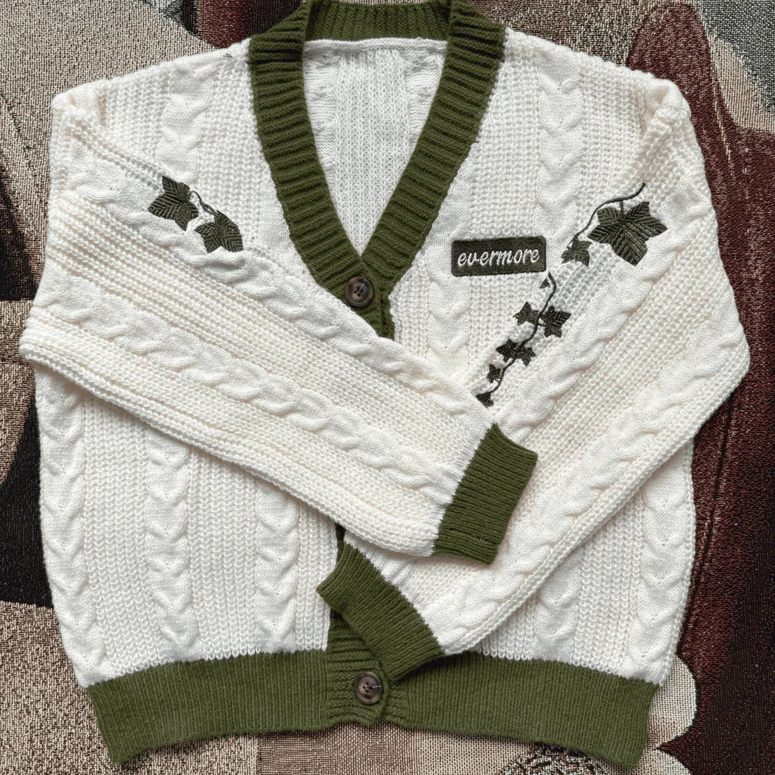 Evermore Cardigan Taylors Version, Ivy Folklore Inspired Cardigan Sweater