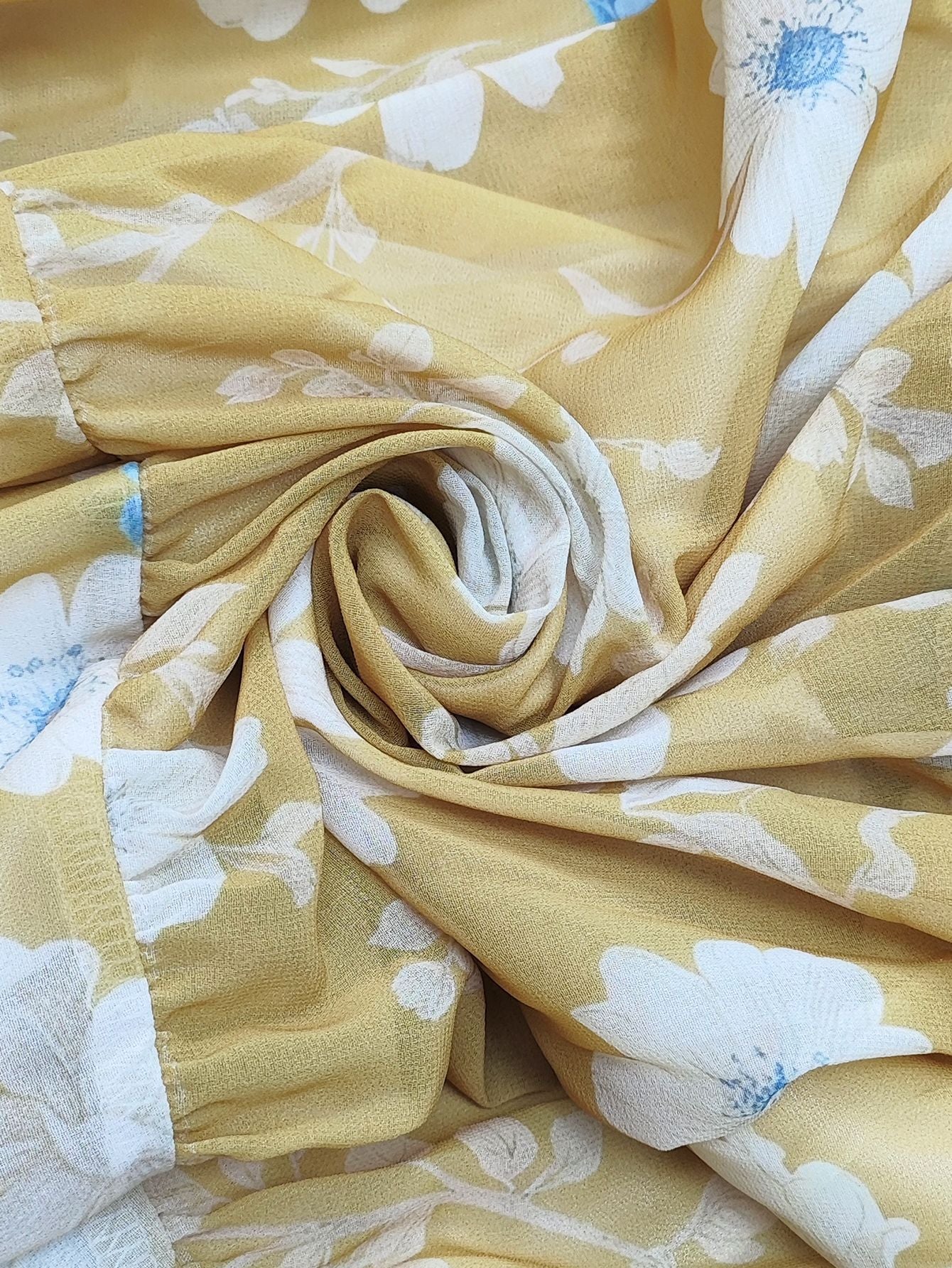 Yellow Floral V-Neck Maxi Boho Summer Dress