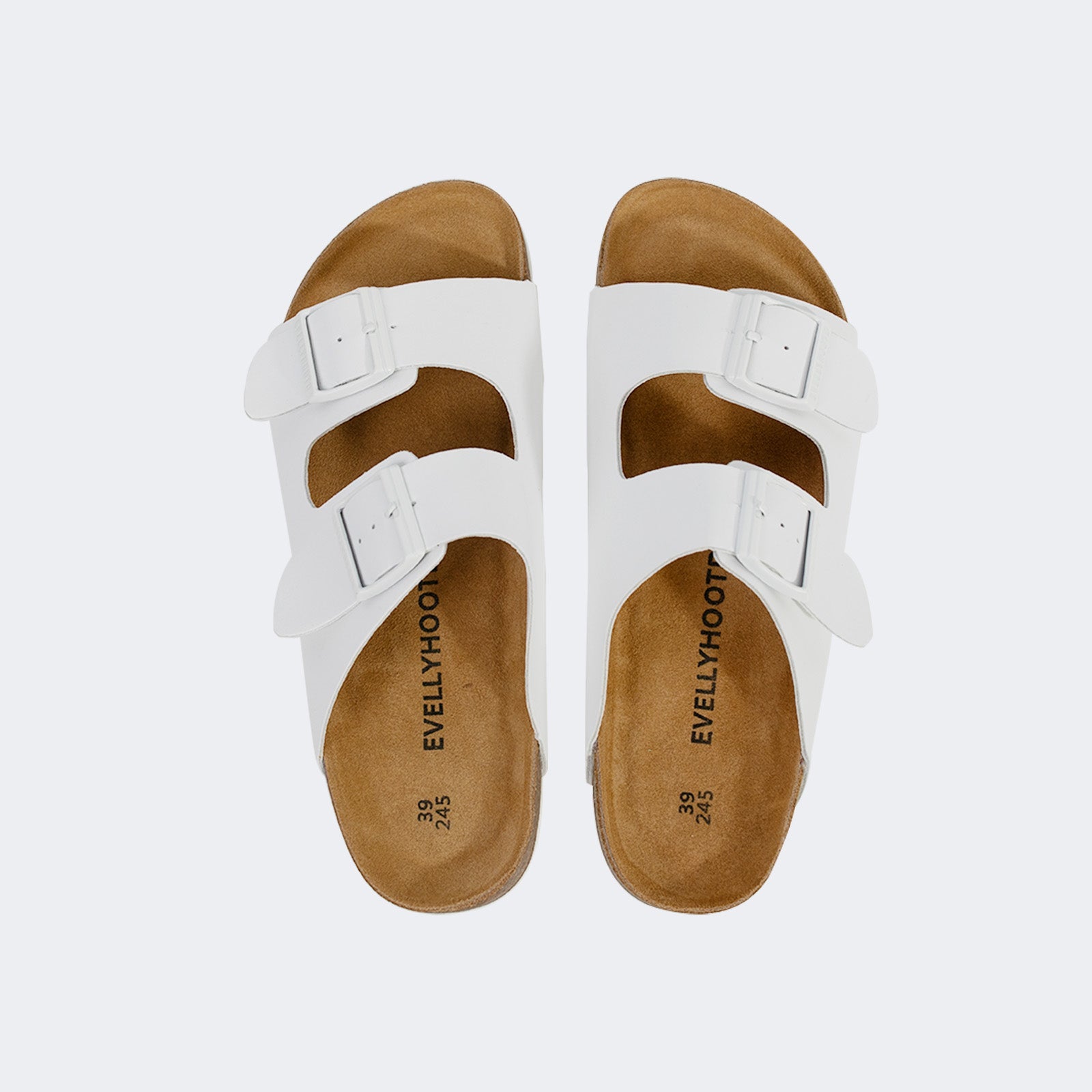 Open Toe Dual Buckle Cork Sandals