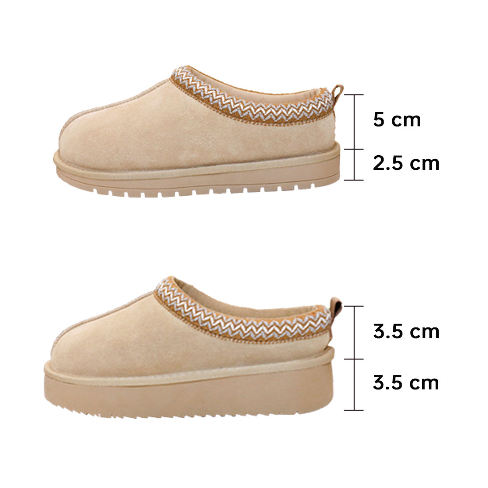 Suede Braided Fluffy Slip-on Slipper Shoes