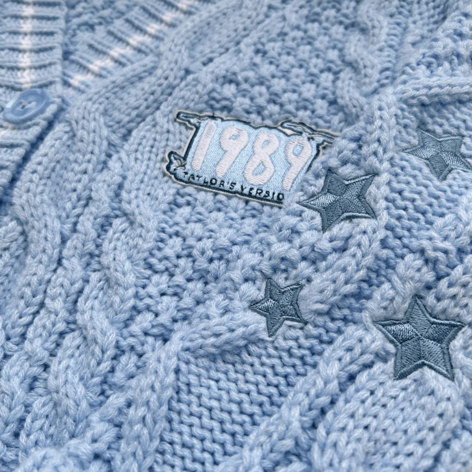 1989 Baby Cardigan Taylors Version, Blue Knit Sweater