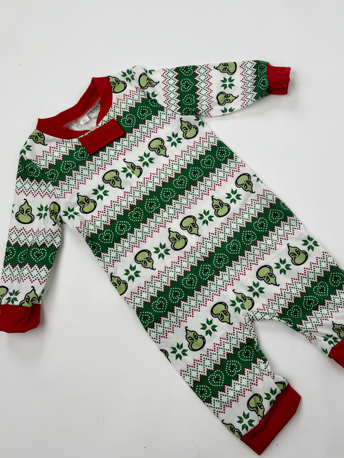 Green Grinch  Stripe-Family Matching Christmas Pajamas