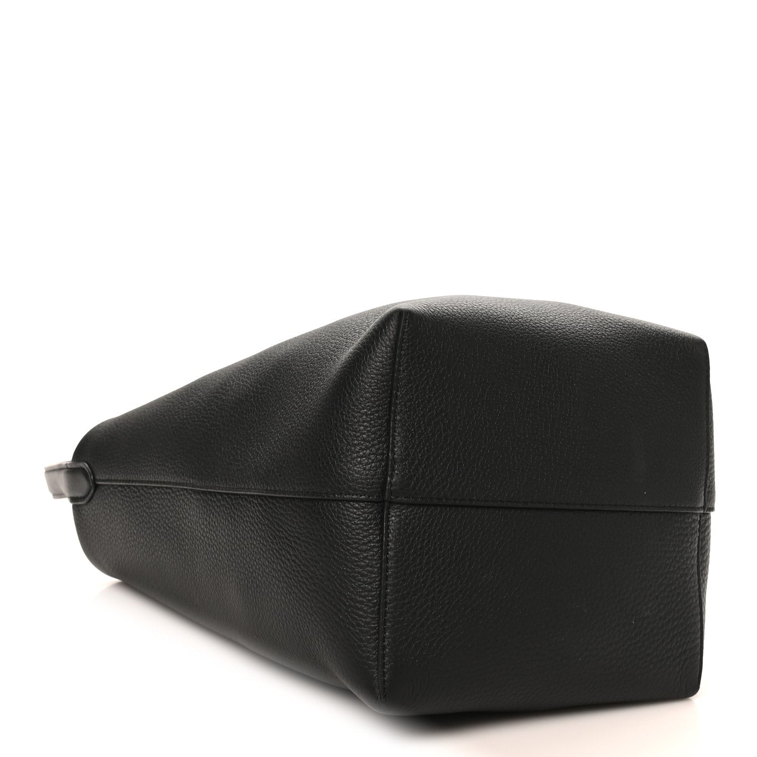 Grained Calfskin Medium N/S Park Tote Black Bag