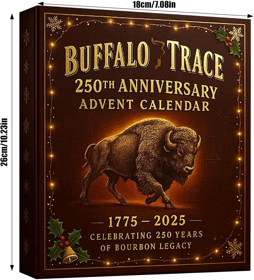 2026 Whiskey Advent Calendar 24 Wine Bottle Ornaments