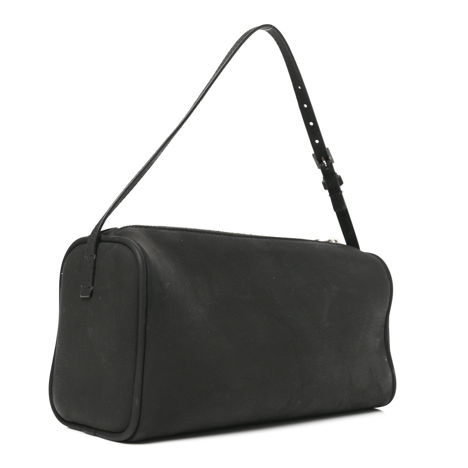 Nubuck 90's Leather Shoulder Bag  Bag Black