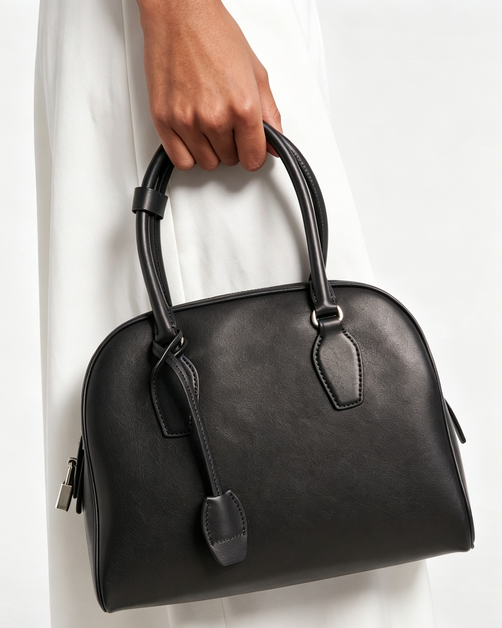 Matte Grained Calfskin India 10 Black