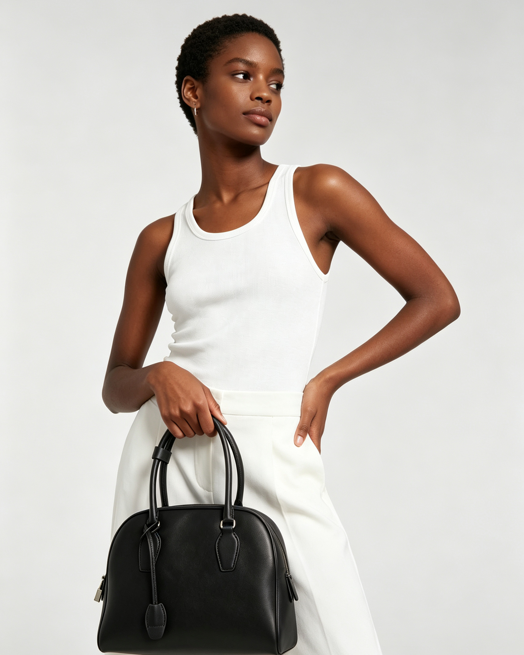 Matte Grained Calfskin India 10 Black