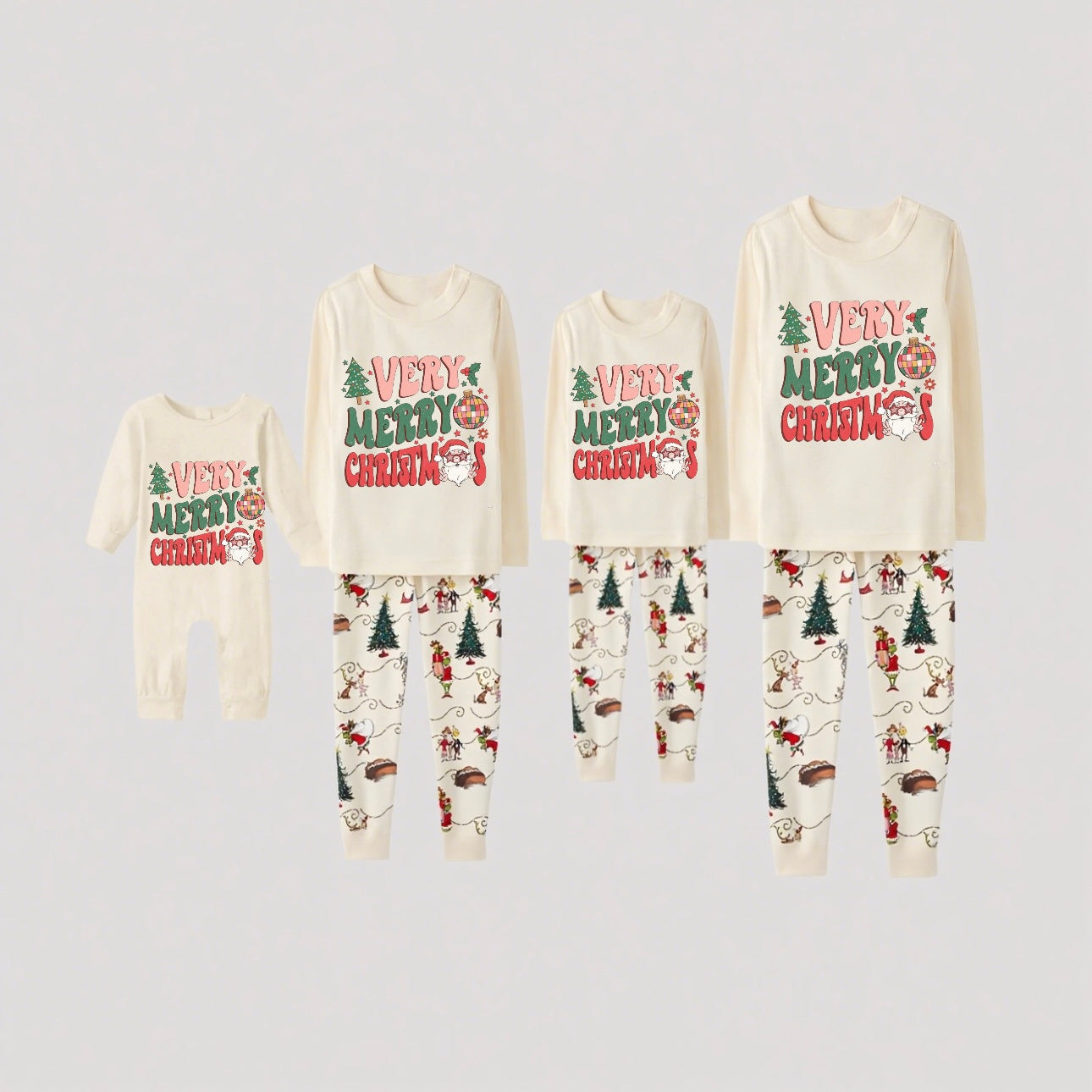Merry Pines-Grinch Family Christmas Pajamas