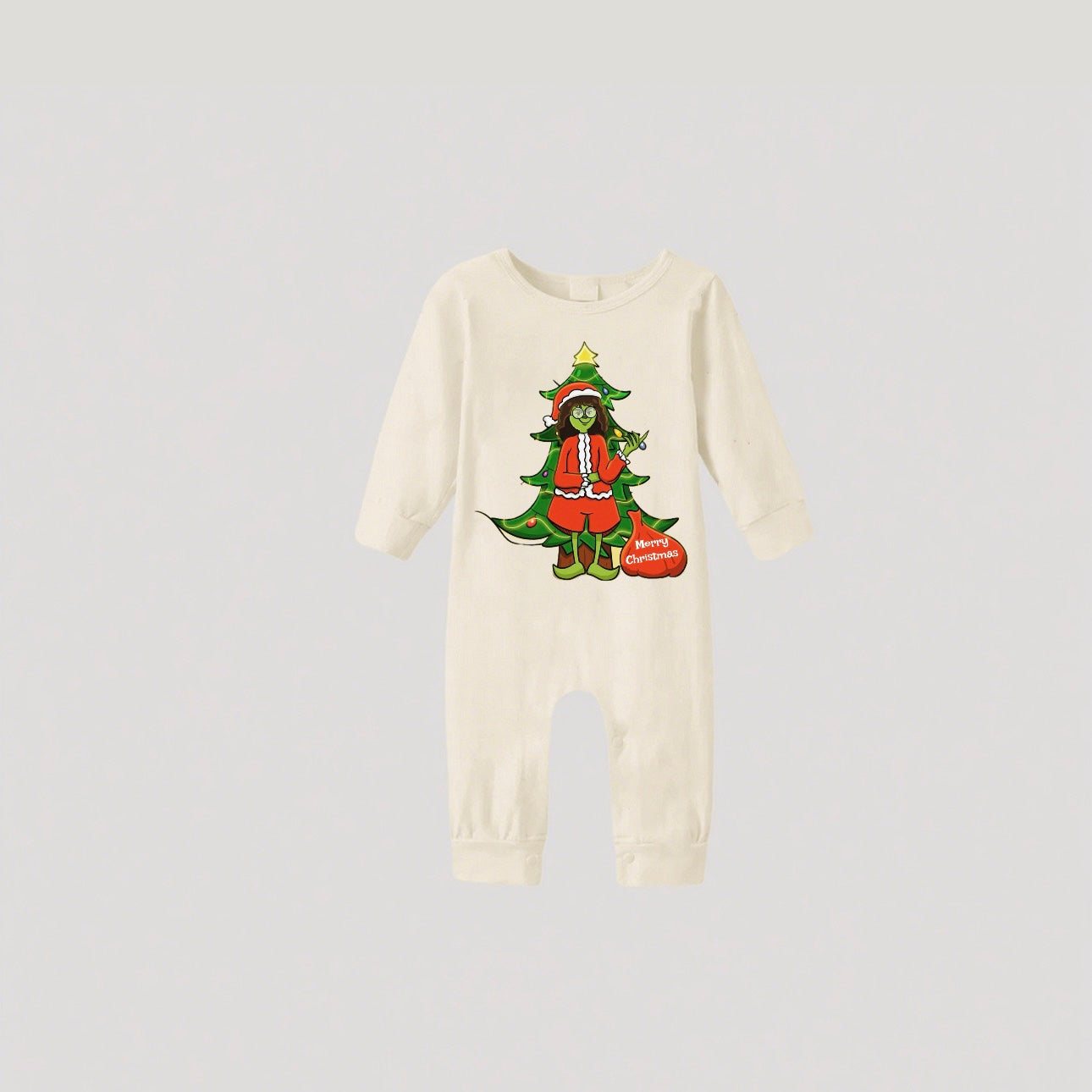 Tree Hugs-Grinch Family Christmas Pajamas