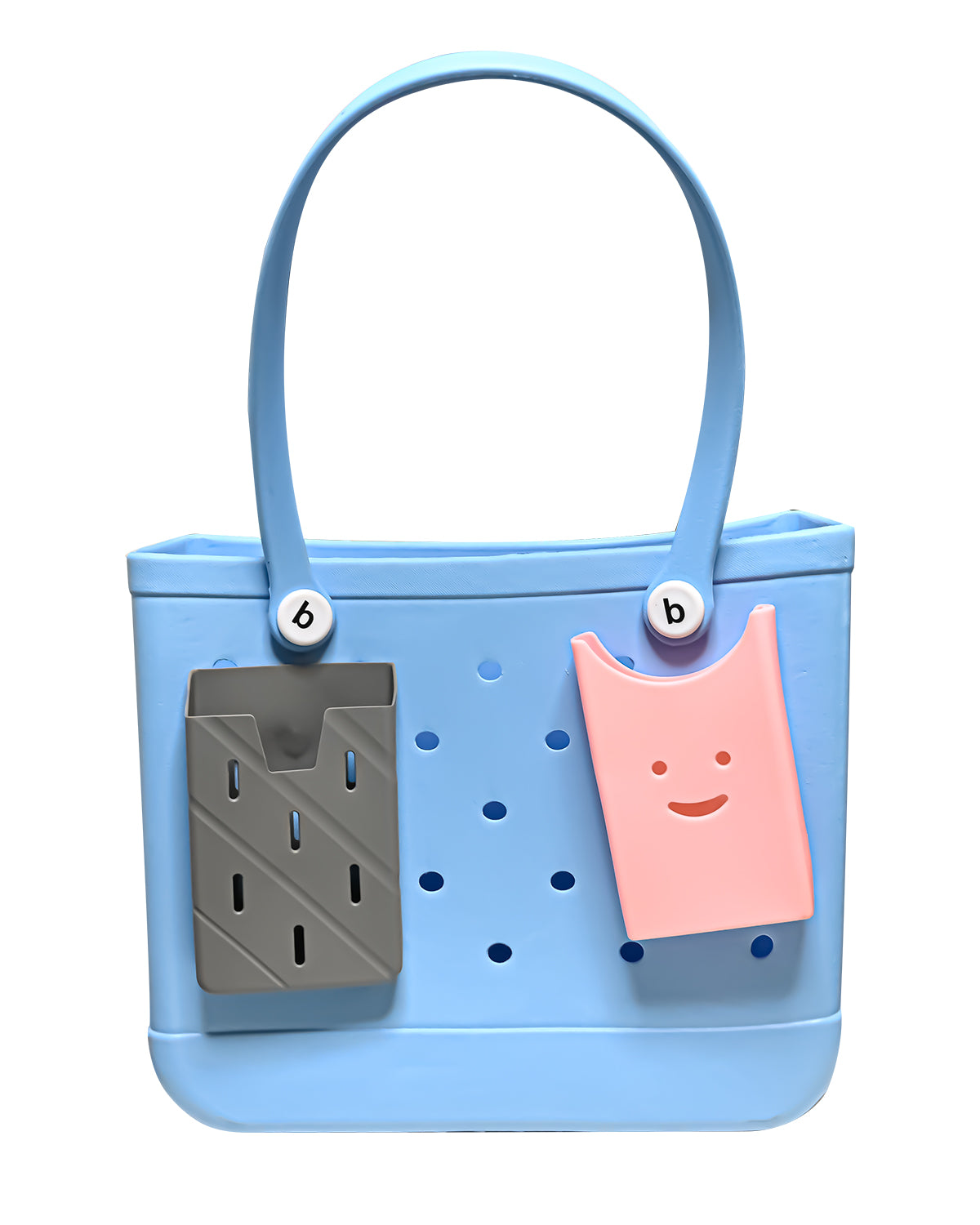 Silicone Cell Phone Organizer-Bogg Bag Beach Bag Decoration Accessories