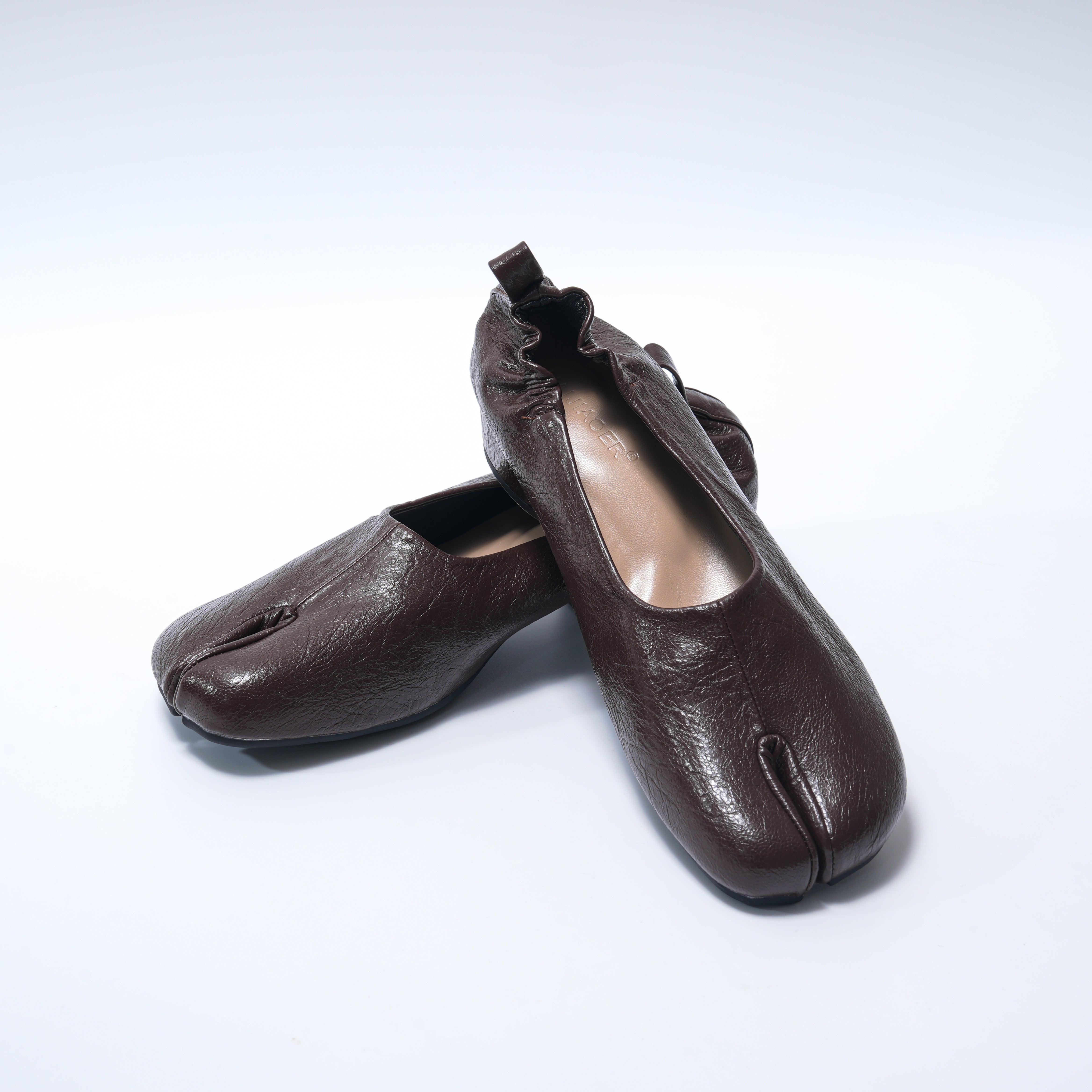 Babouche Tabi leather shoes