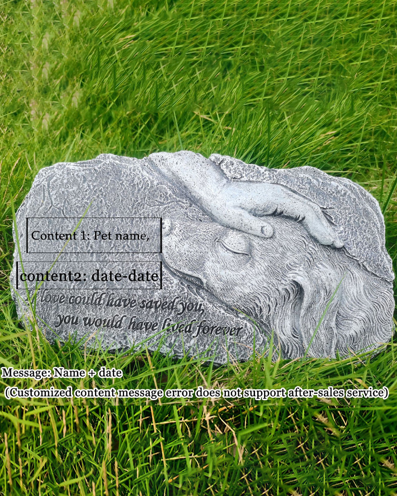 Pet Memorial-Resin Pet Tombstone