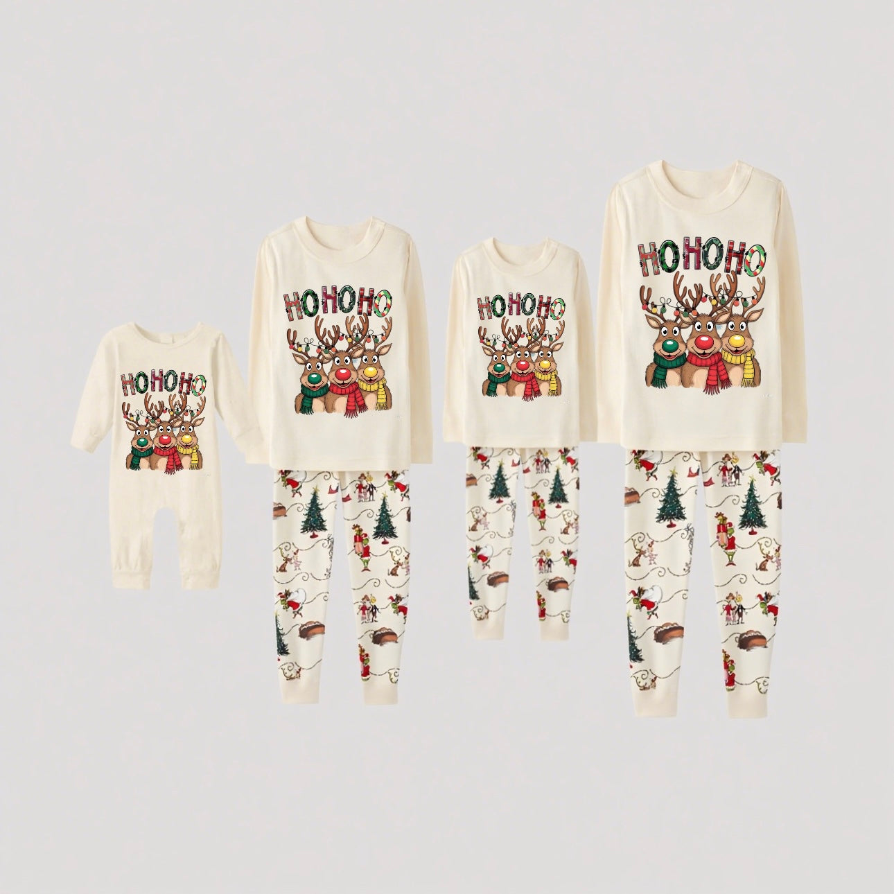Reindeer Doze-Grinch Family Christmas Pajamas